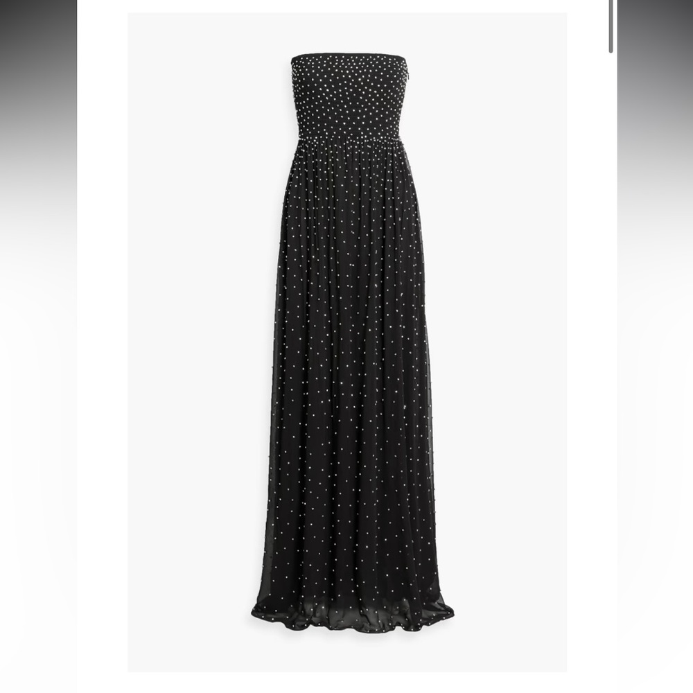 Retrofete Masie Embellished Chiffon Dress